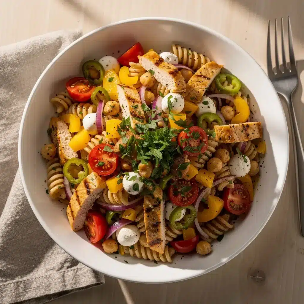 Chopped High Protein Italian Pasta Salad 8 Ingredients for Chopped High Protein Italian Pasta Salad