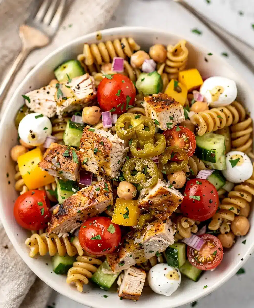 Chopped High Protein Italian Pasta Salad 6 Chopped High Protein Italian Pasta Salad featured image