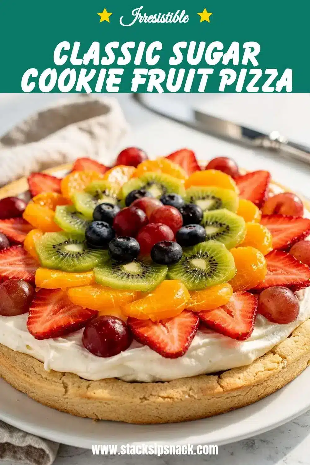Classic Sugar Cookie Fruit Pizza 10 Storage and leftovers for Classic Sugar Cookie Fruit Pizza