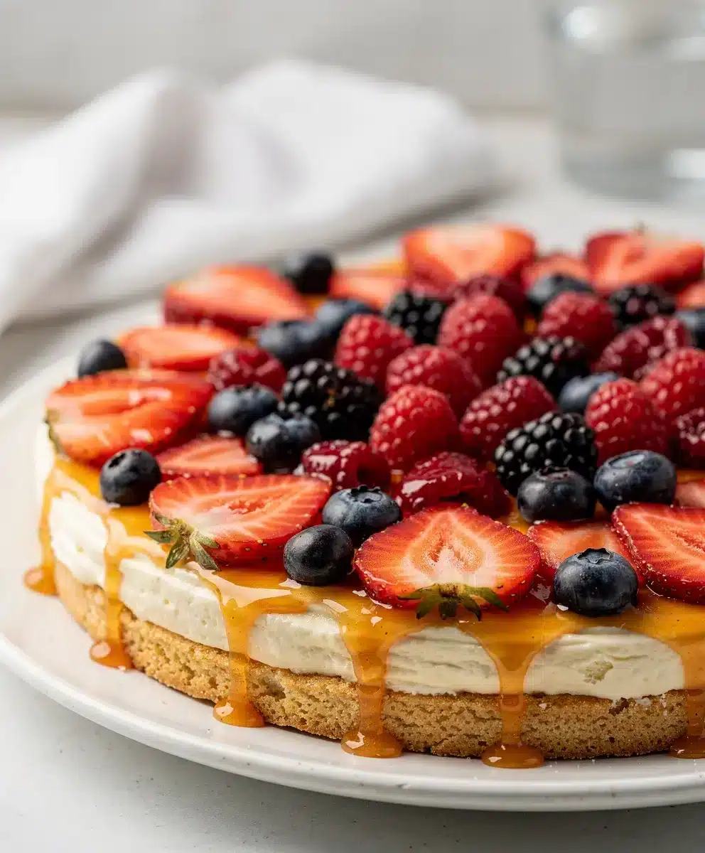 Creamy Berry Cheesecake Fruit Pizza 6 Creamy Berry Cheesecake Fruit Pizza featured image
