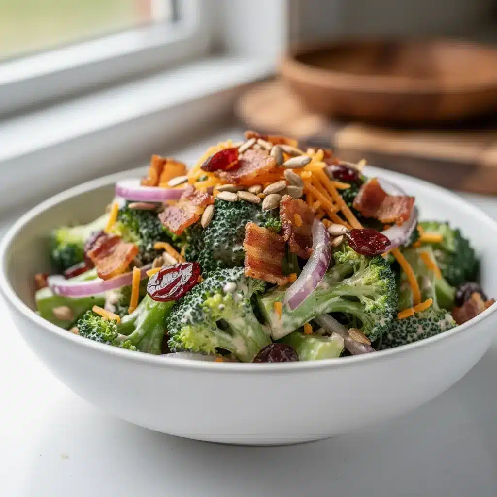 Creamy Broccoli Bacon Salad 8 Ingredients for Creamy Broccoli Bacon Salad