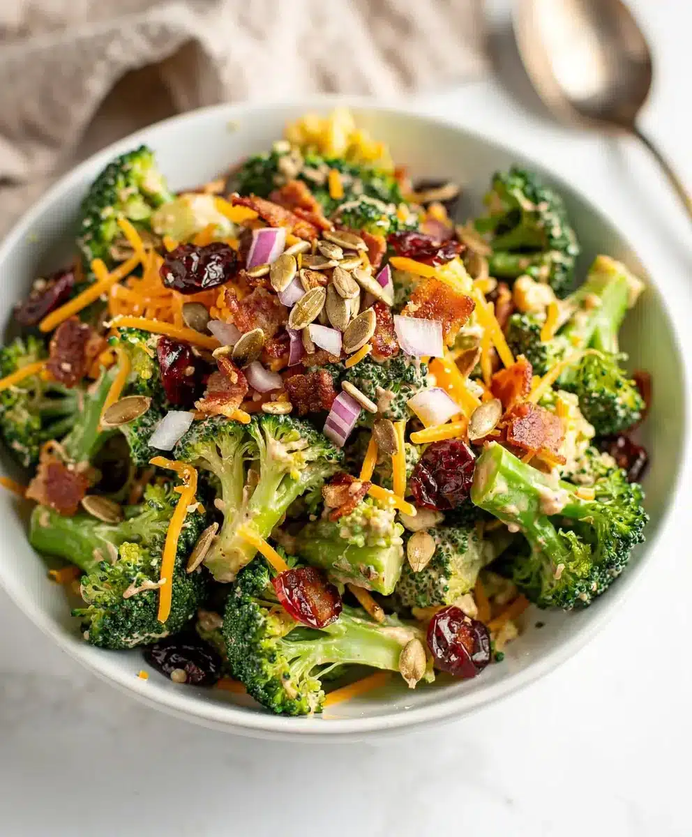 Creamy Broccoli Bacon Salad 6 Creamy Broccoli Bacon Salad featured image