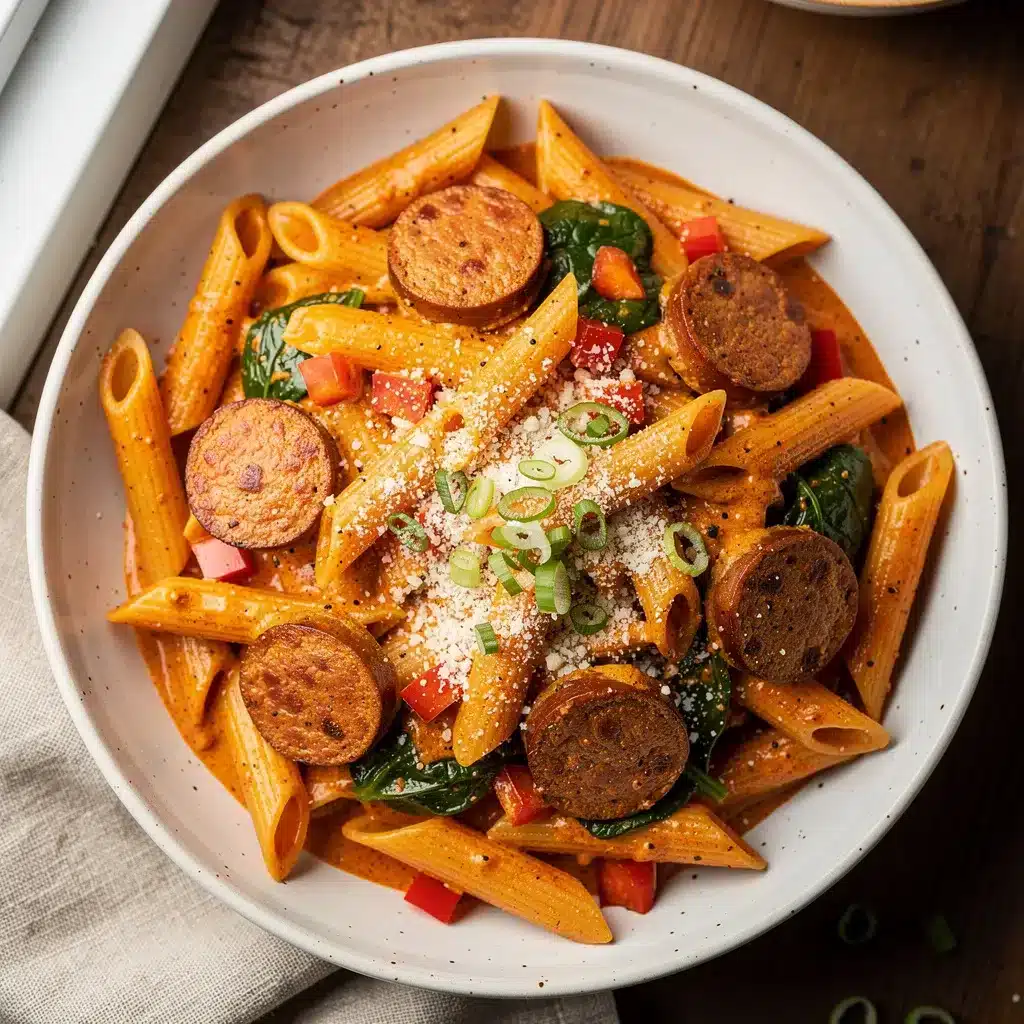 Creamy Creamy Cajun Sausage Pasta 8 Ingredients for Creamy Creamy Cajun Sausage Pasta
