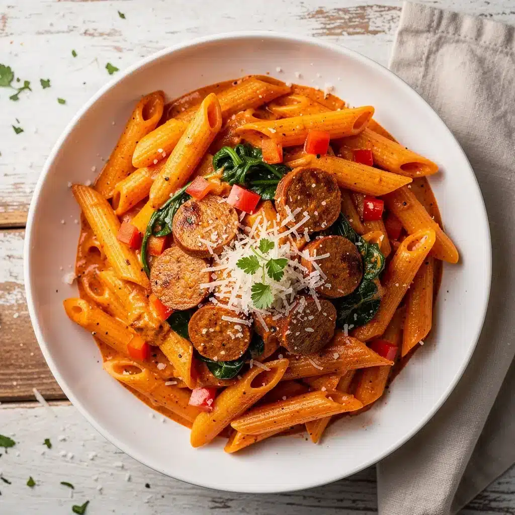 Homestyle Creamy Cajun Sausage Pasta 8 Ingredients for Homestyle Creamy Cajun Sausage Pasta