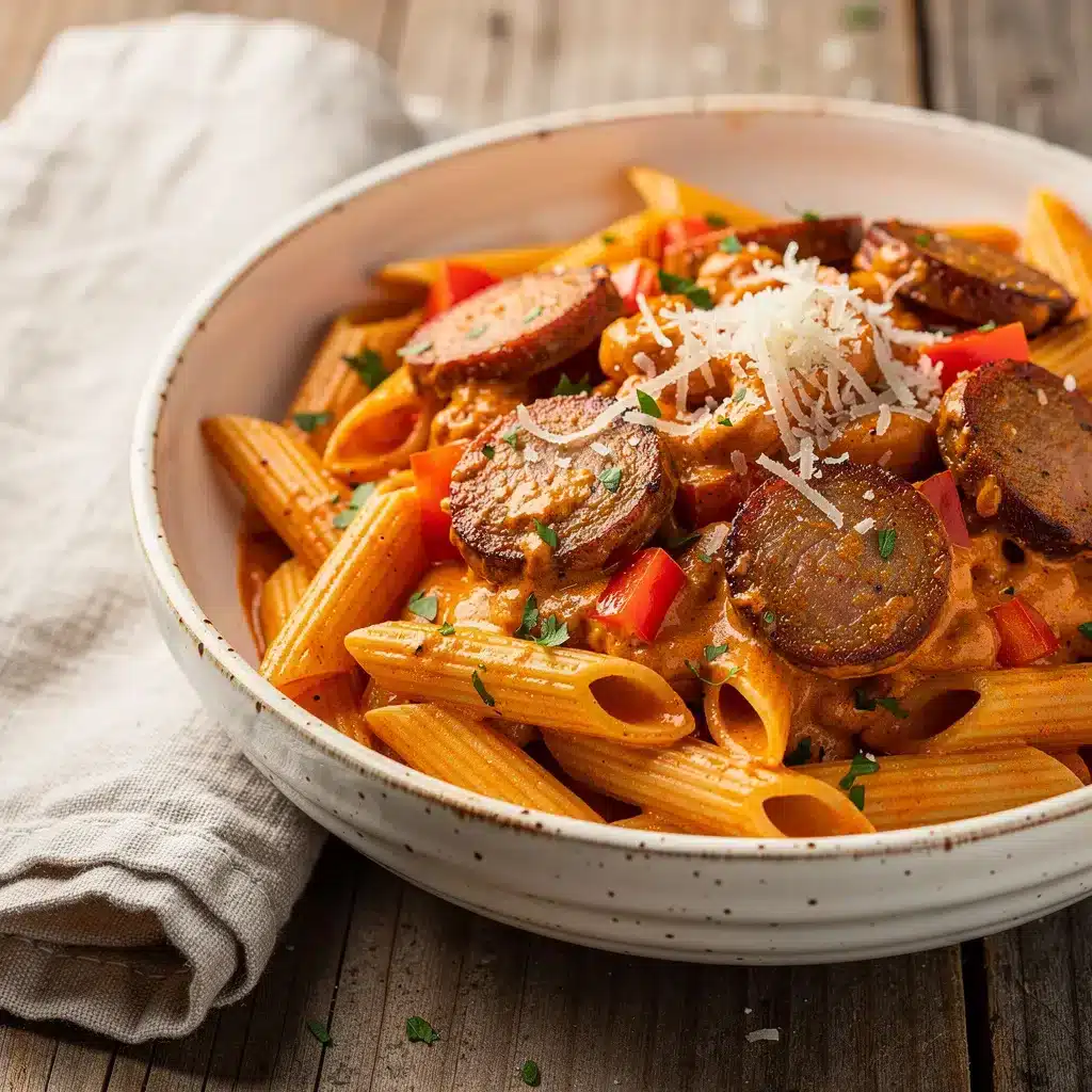 Easy Creamy Cajun Sausage Pasta 8 Ingredients for Easy Creamy Cajun Sausage Pasta