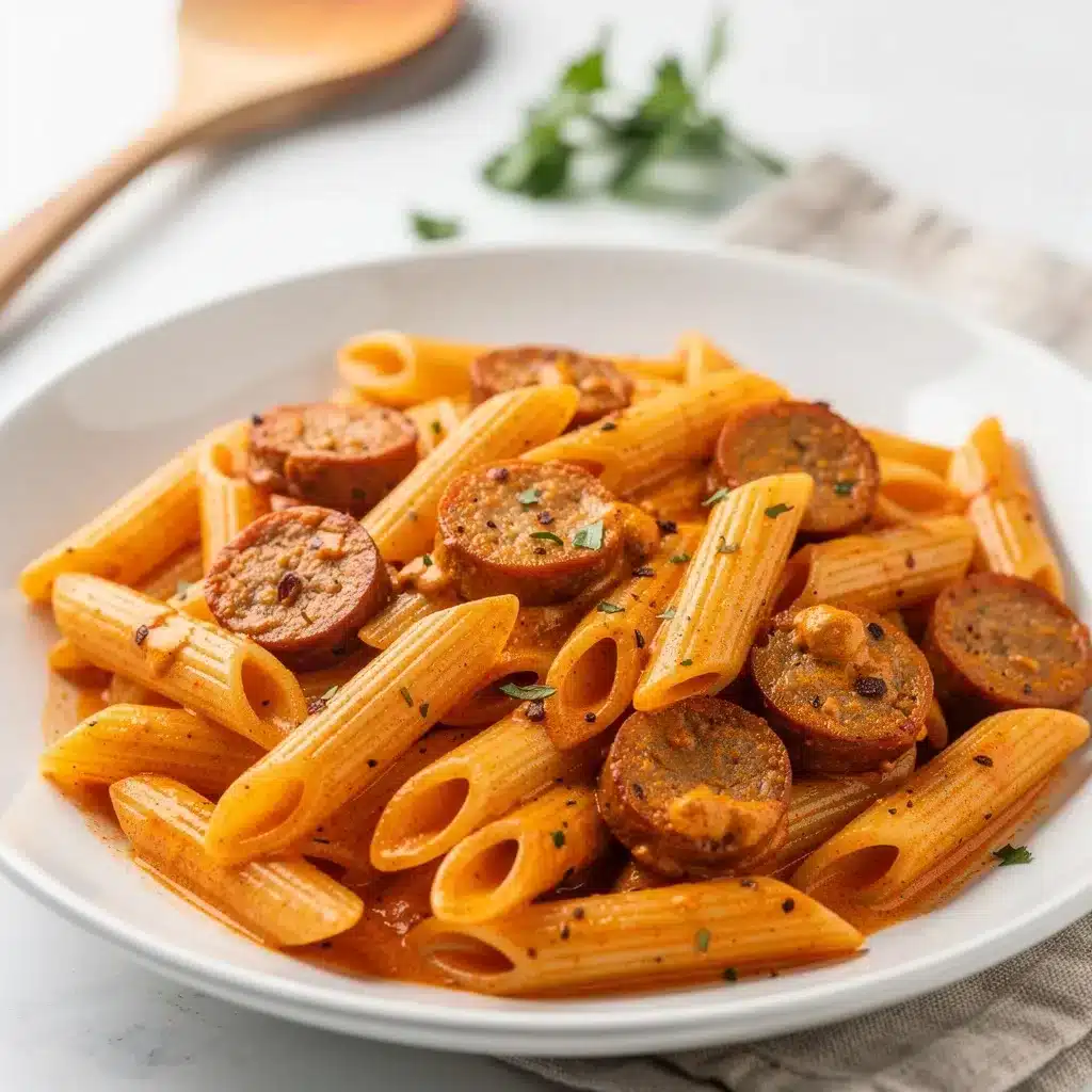 Cheesy Creamy Cajun Sausage Pasta 8 Ingredients for Cheesy Creamy Cajun Sausage Pasta