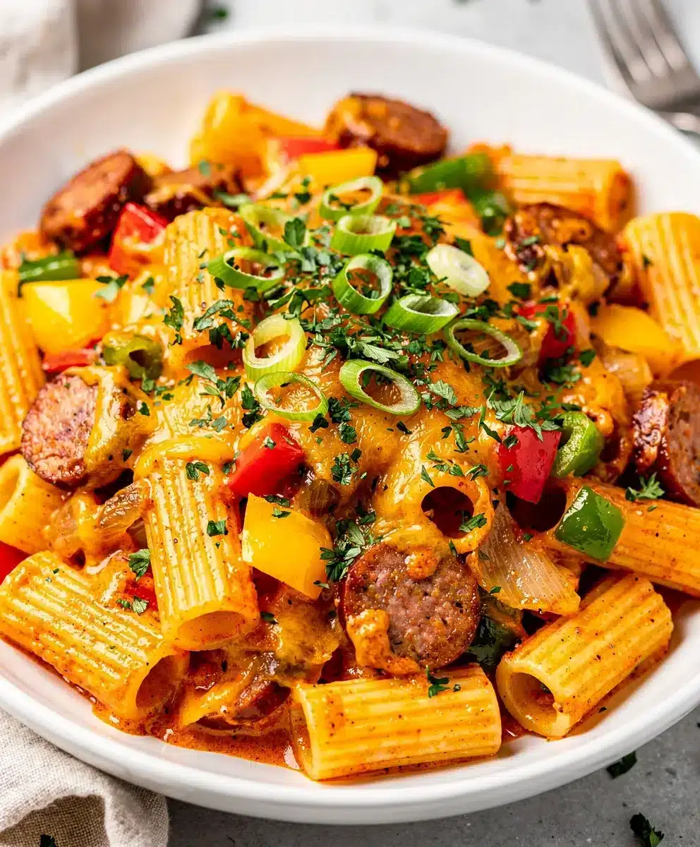 Cheesy Creamy Cajun Sausage Pasta 6 Cheesy Creamy Cajun Sausage Pasta featured image