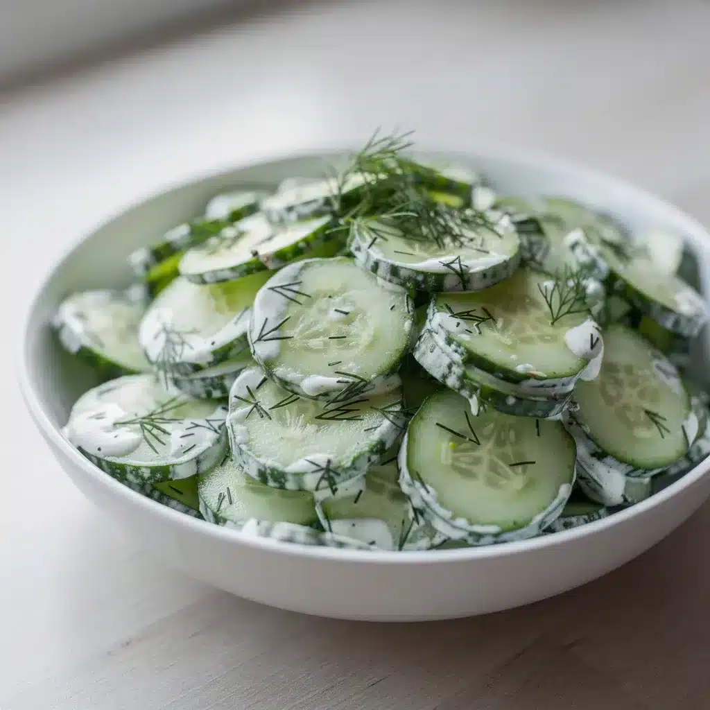 Fresh Creamy Cucumber Dill Salad 8 Ingredients for Fresh Creamy Cucumber Dill Salad