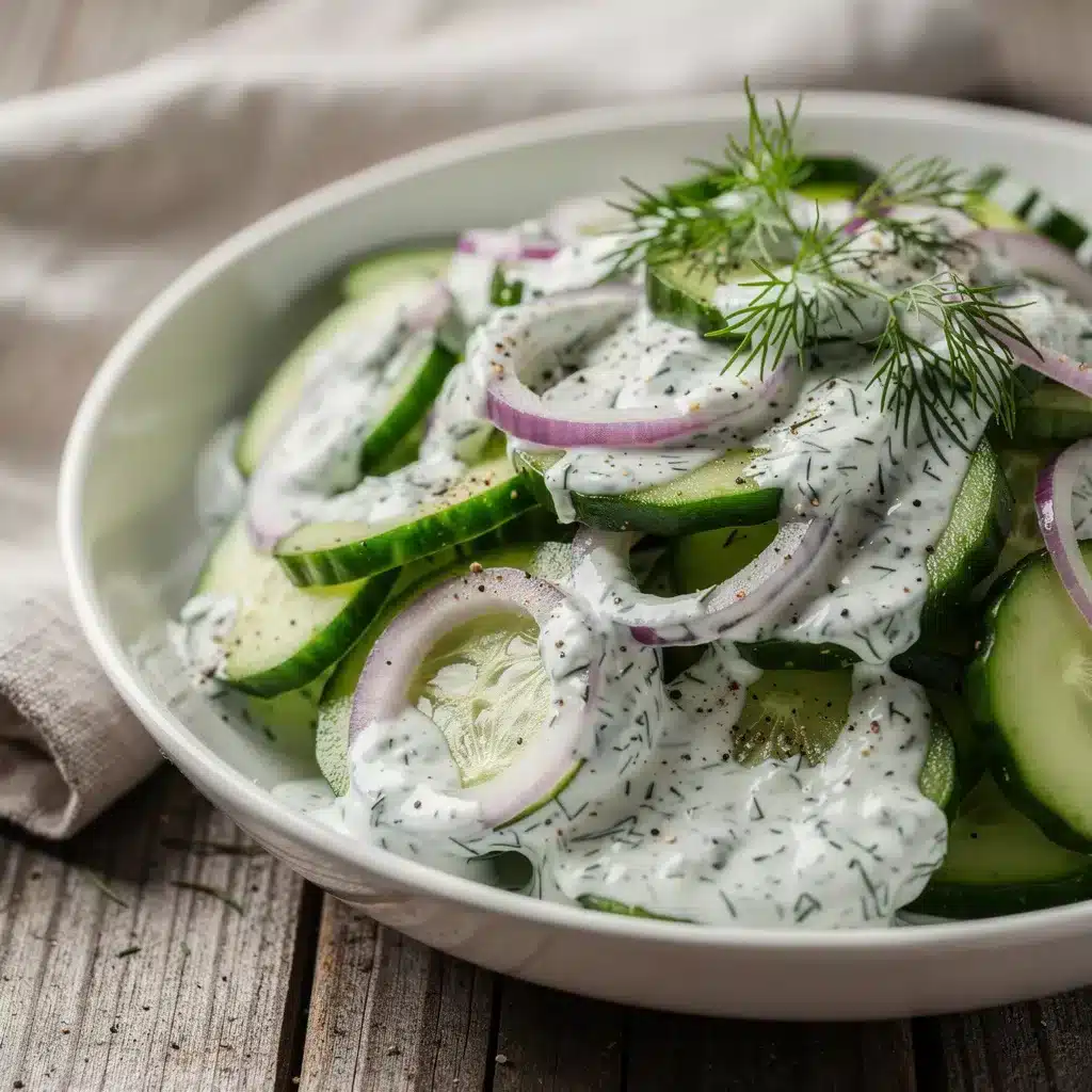 Fresh Creamy Cucumber Dill Salad 9 Recipe variations for Fresh Creamy Cucumber Dill Salad