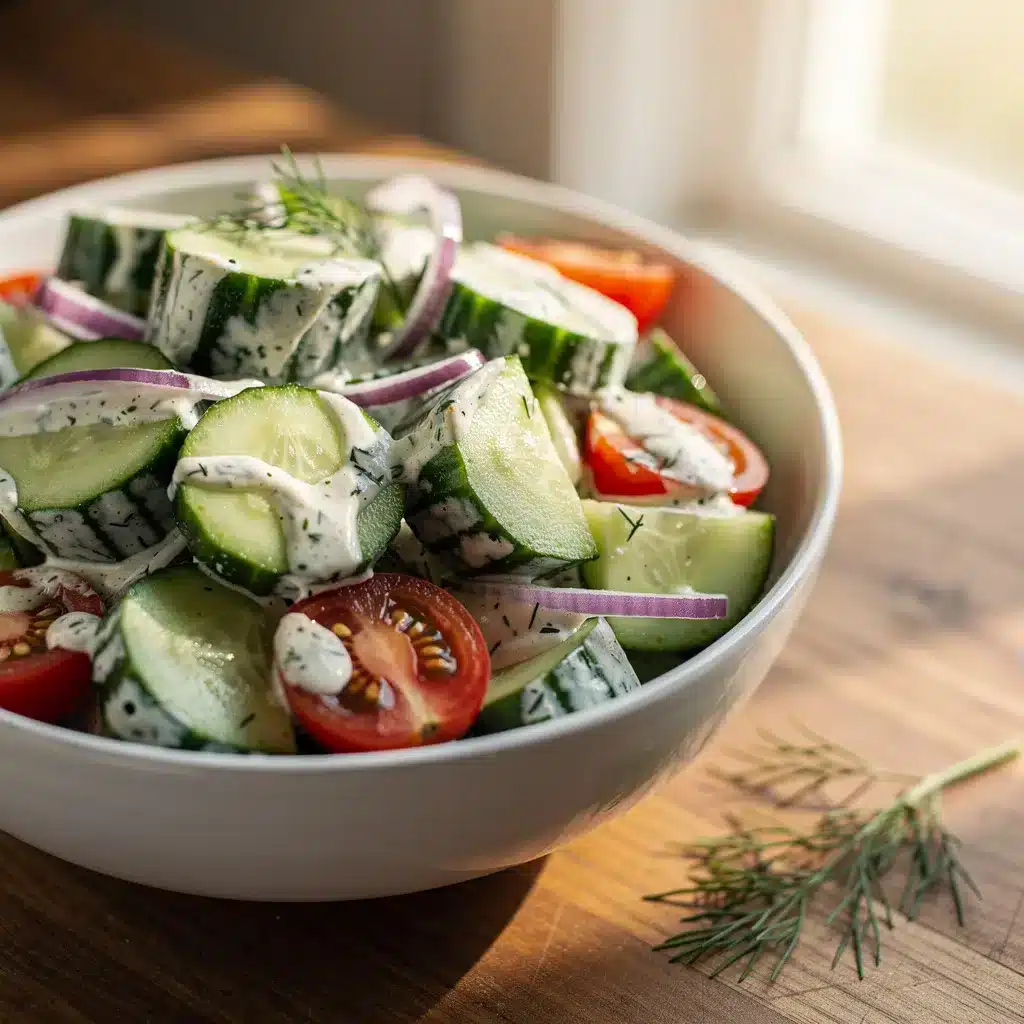 Chopped Creamy Cucumber Dill Salad 9 Recipe variations for Chopped Creamy Cucumber Dill Salad
