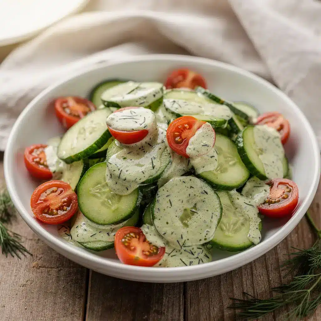 Creamy Creamy Cucumber Dill Salad 8 Ingredients for Creamy Creamy Cucumber Dill Salad