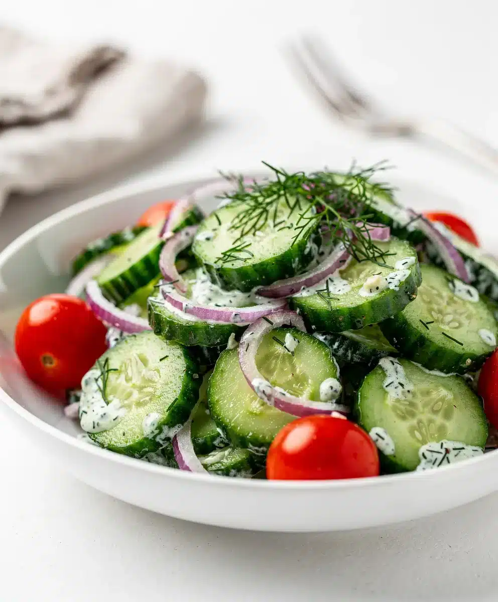 Creamy Creamy Cucumber Dill Salad 6 Creamy Creamy Cucumber Dill Salad featured image