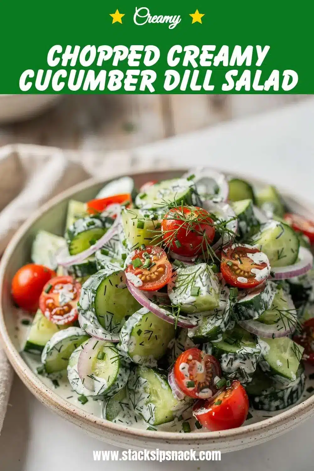 Chopped Creamy Cucumber Dill Salad 10 Storage and leftovers for Chopped Creamy Cucumber Dill Salad