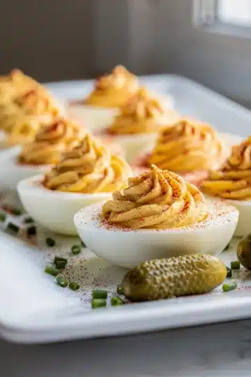 Creamy Classic Deviled Eggs 12 Creamy classic deviled eggs with smooth filling and a sprinkle of paprika.
