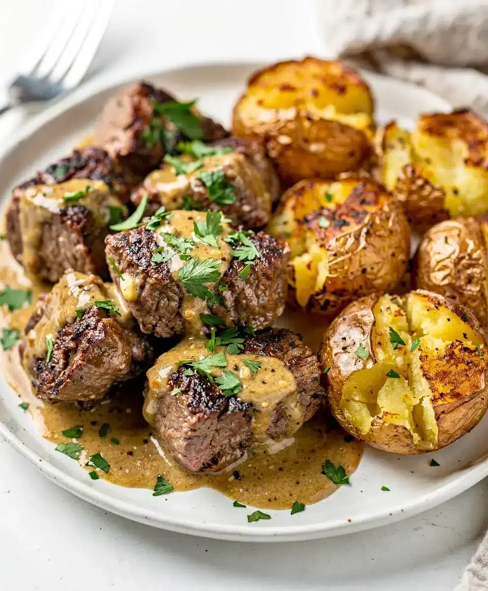 Creamy Garlic Butter Steak Bites and Potatoes 6 Creamy Garlic Butter Steak Bites and Potatoes featured image