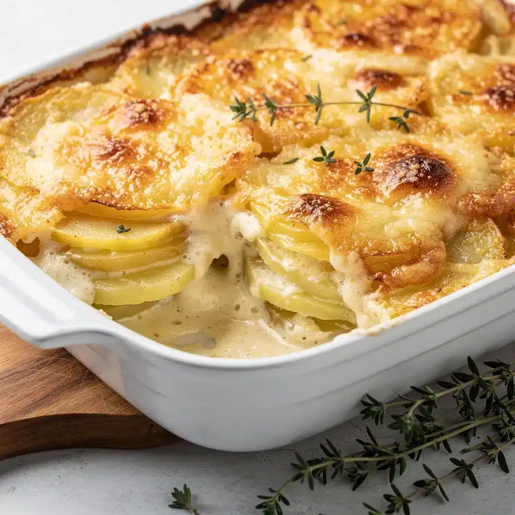Creamy Garlic Parmesan Scalloped Potatoes 8 Ingredients for Creamy Garlic Parmesan Scalloped Potatoes