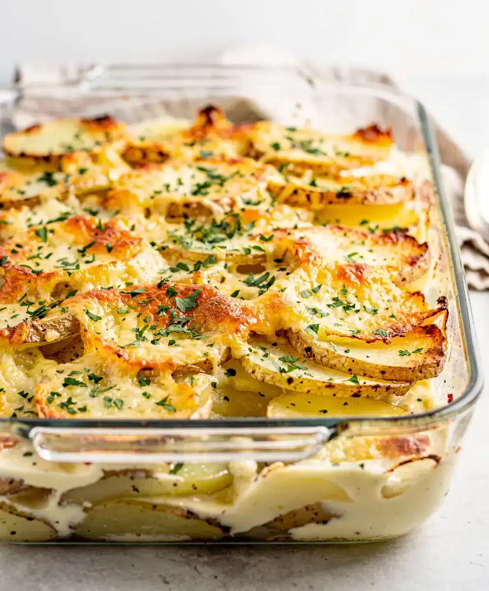 Creamy Garlic Parmesan Scalloped Potatoes 6 Creamy Garlic Parmesan Scalloped Potatoes featured image