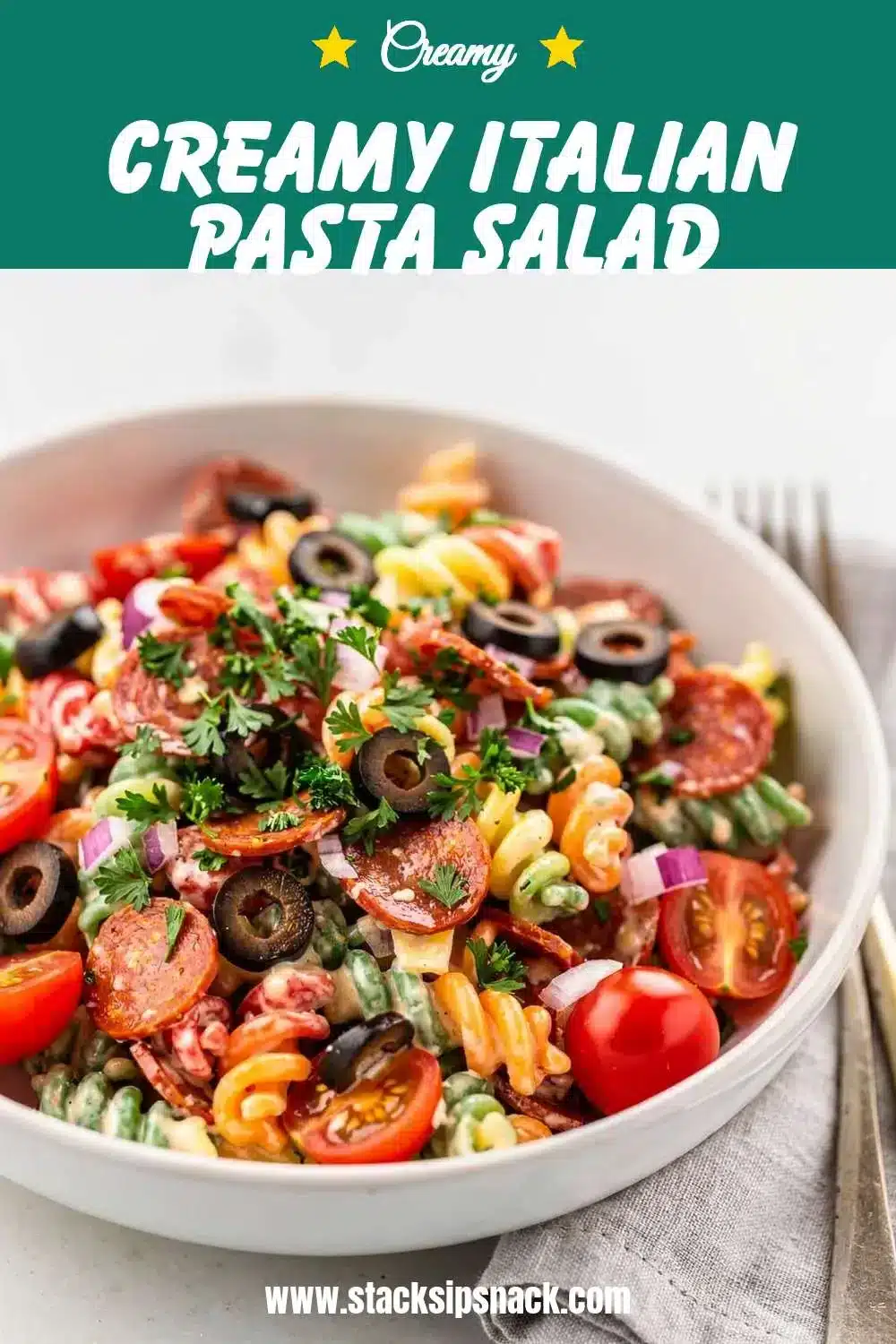 Creamy Italian Pasta Salad 10 Storage and leftovers for Creamy Italian Pasta Salad