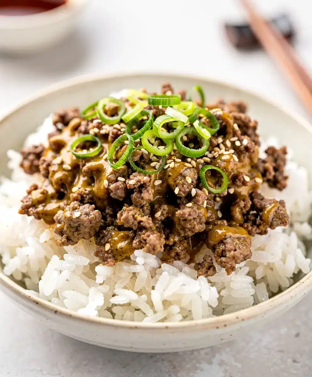 Creamy Korean Ground Beef Bowl 6 Creamy Korean Ground Beef Bowl featured image