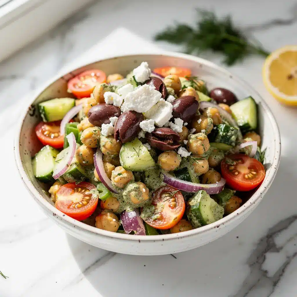 Creamy Mediterranean Chickpea Salad 8 Ingredients for Creamy Mediterranean Chickpea Salad