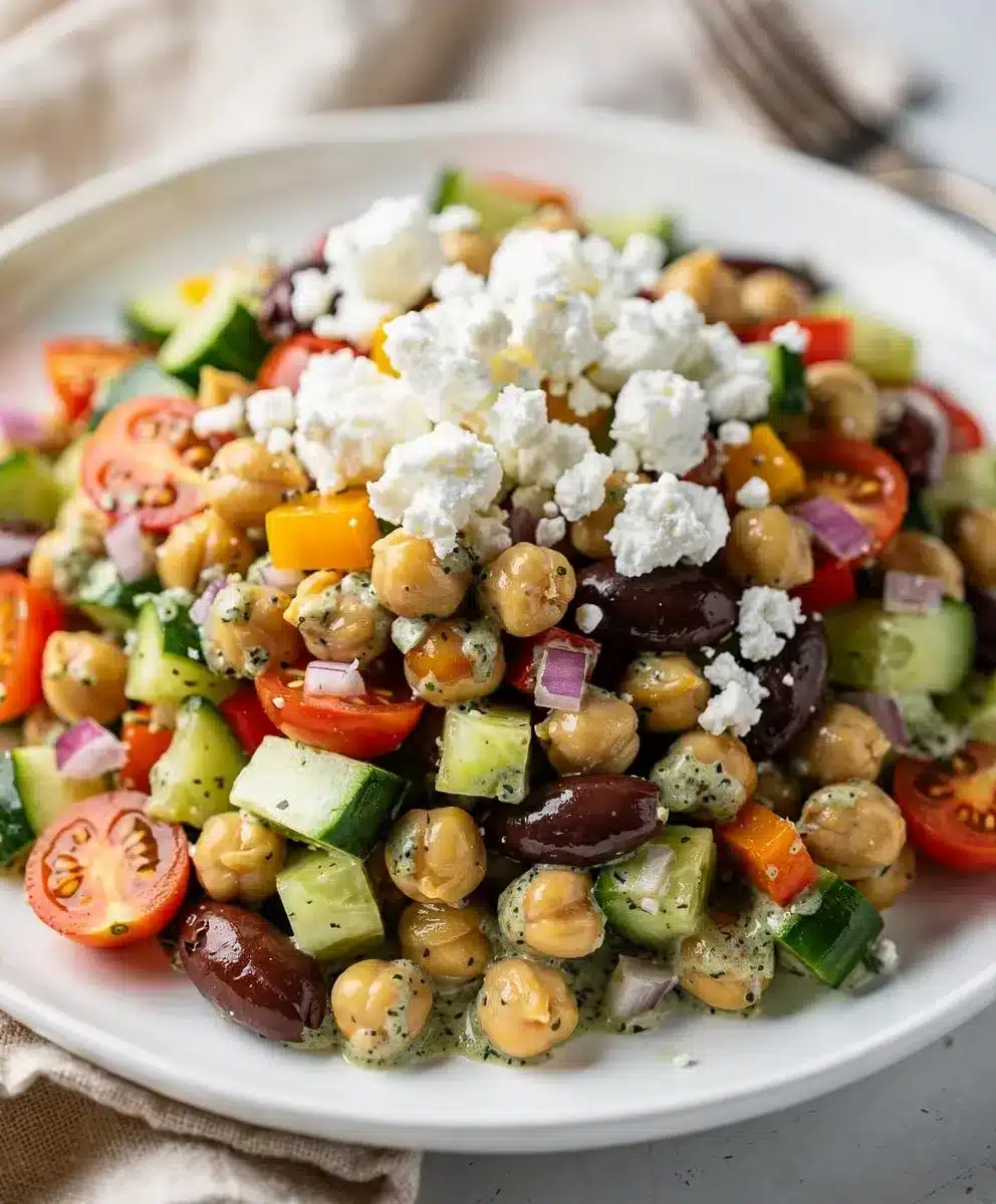 Creamy Mediterranean Chickpea Salad 6 Creamy Mediterranean Chickpea Salad featured image