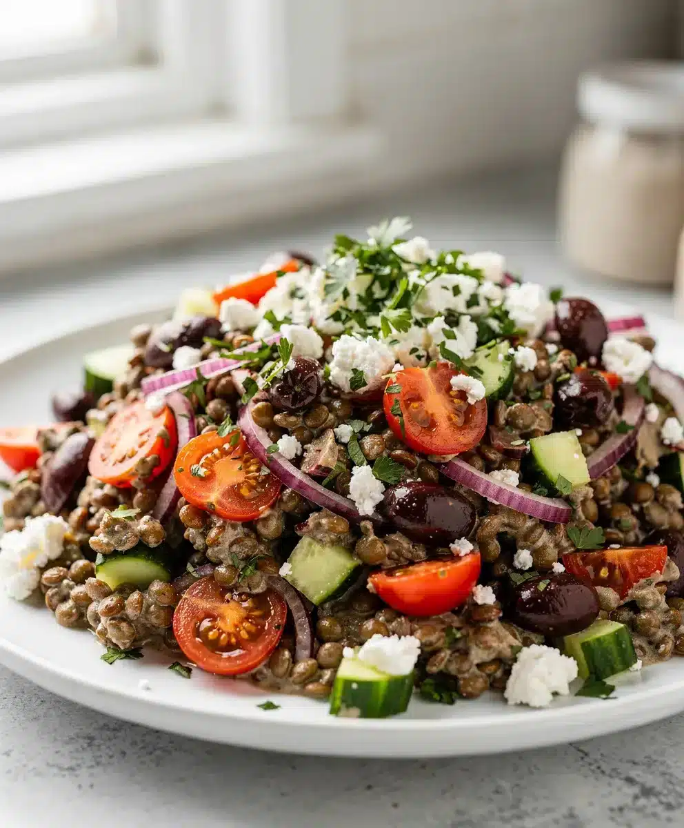 Creamy Mediterranean Lentil Salad 6 Creamy Mediterranean Lentil Salad featured image