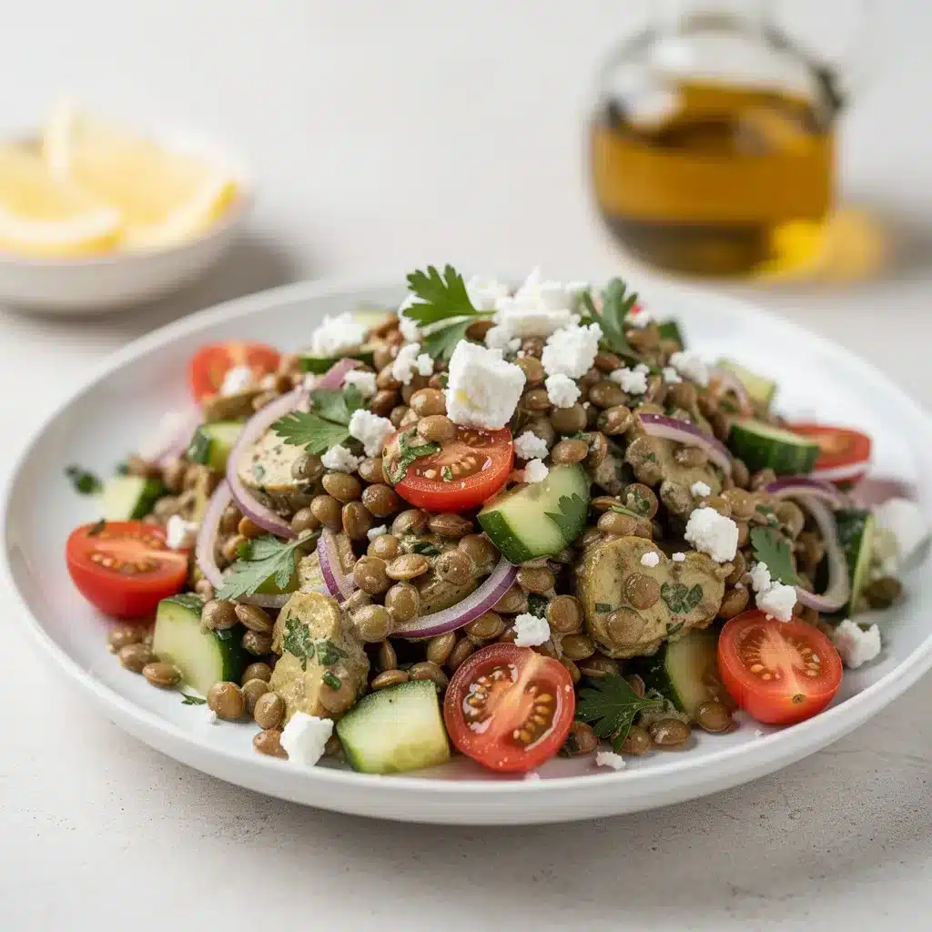 Creamy Mediterranean Lentil Salad 8 Ingredients for Creamy Mediterranean Lentil Salad