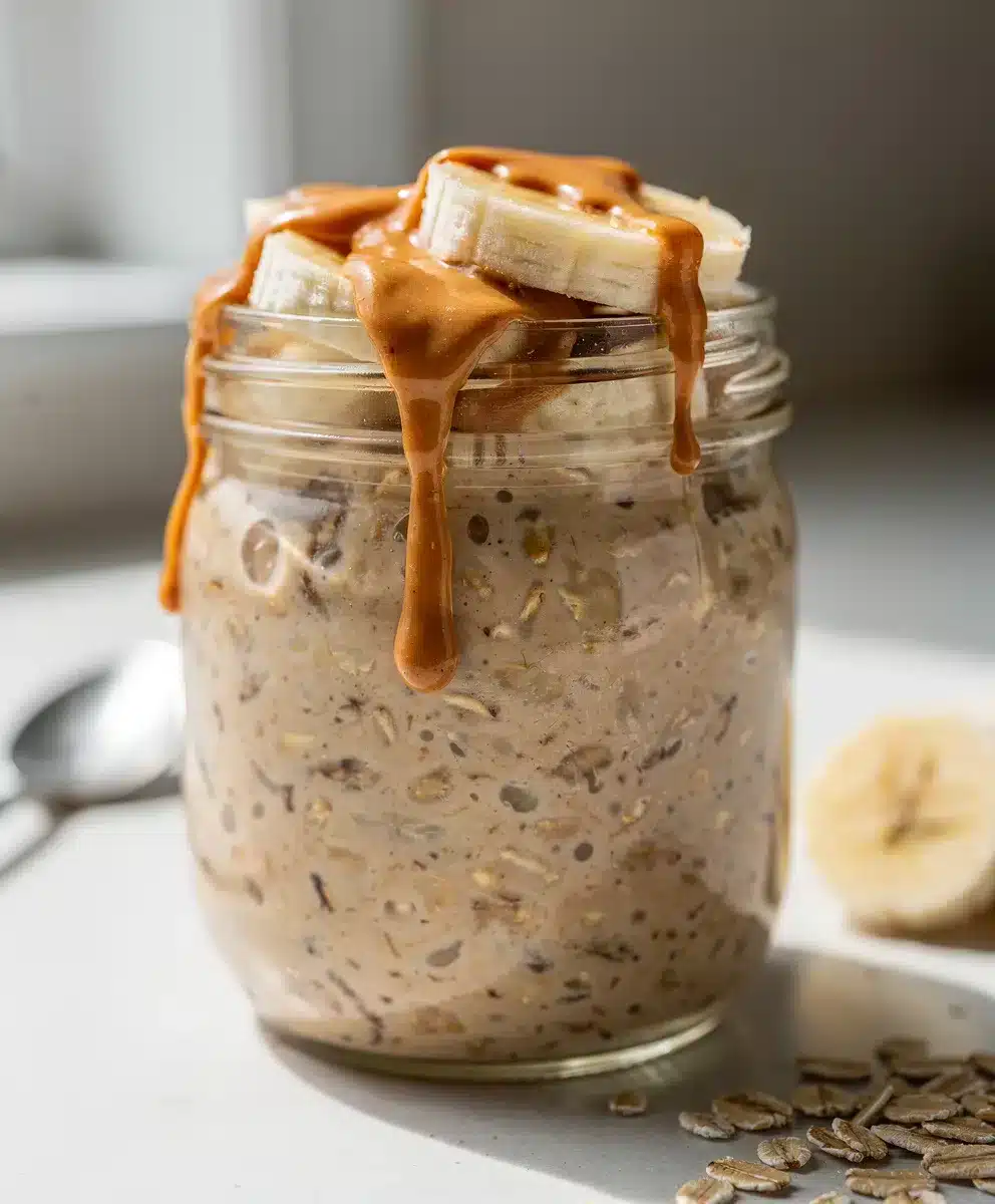 Easy Peanut Butter Banana Overnight Oats 6 Easy Peanut Butter Banana Overnight Oats featured image
