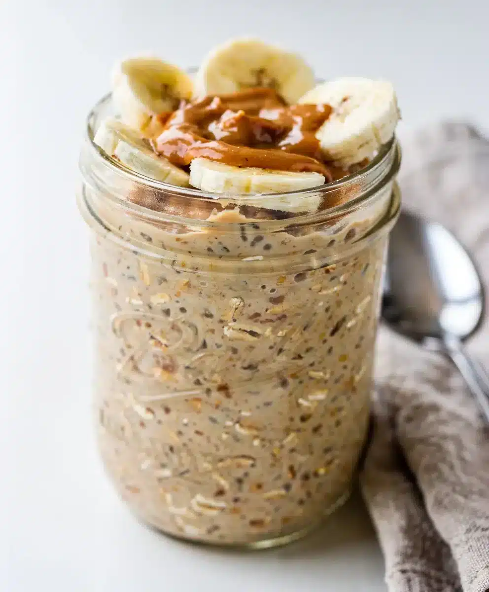 Creamy Peanut Butter Banana Overnight Oats 6 Creamy Peanut Butter Banana Overnight Oats featured image