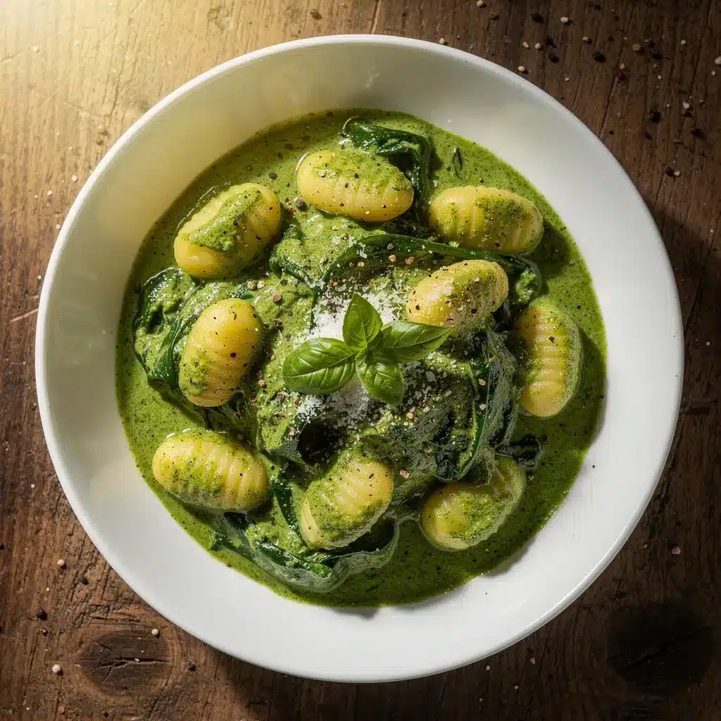 Creamy Pesto Gnocchi with Spinach 8 Ingredients for Creamy Pesto Gnocchi with Spinach