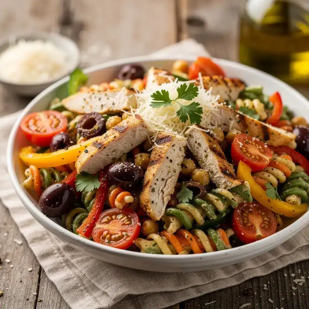 Creamy High Protein Italian Pasta Salad 8 Ingredients for Creamy High Protein Italian Pasta Salad
