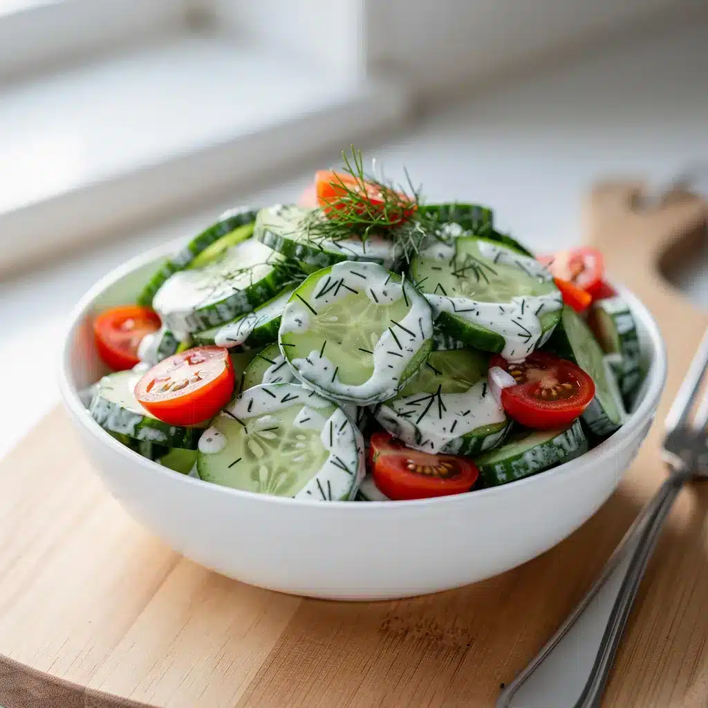 Crisp Creamy Cucumber Dill Salad 9 Recipe variations for Crisp Creamy Cucumber Dill Salad