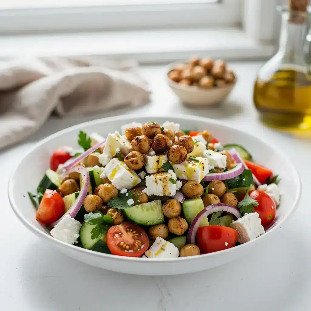 Crisp Mediterranean Chickpea Salad 8 Ingredients for Crisp Mediterranean Chickpea Salad