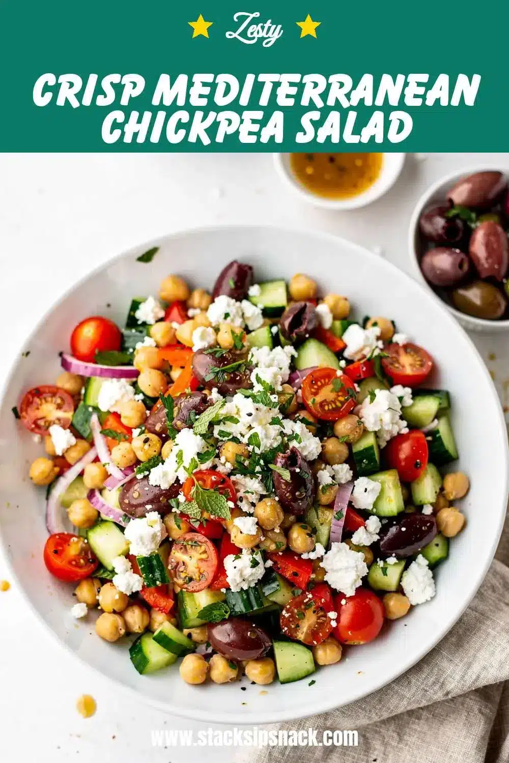 Crisp Mediterranean Chickpea Salad 10 Storage and leftovers for Crisp Mediterranean Chickpea Salad