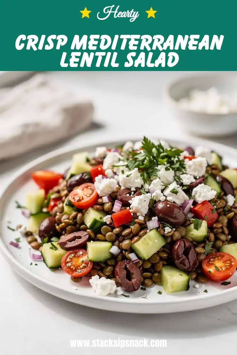 Crisp Mediterranean Lentil Salad 10 Storage and leftovers for Crisp Mediterranean Lentil Salad