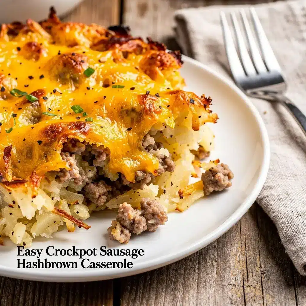 Easy Crockpot Sausage Hashbrown Casserole 8 Ingredients for Easy Crockpot Sausage Hashbrown Casserole