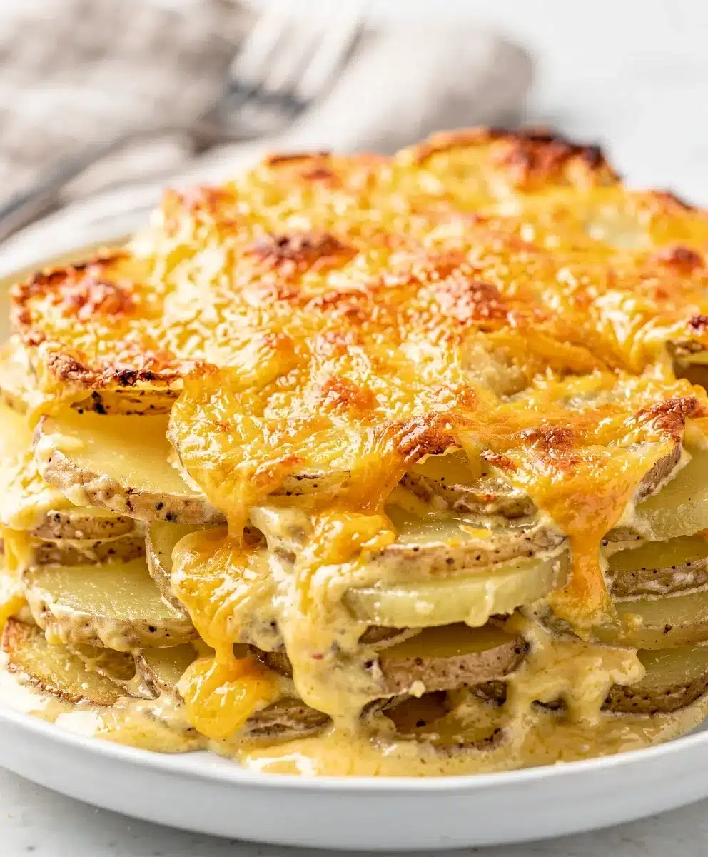 Easy Cheesy Scalloped Potatoes 6 Easy Cheesy Scalloped Potatoes featured image