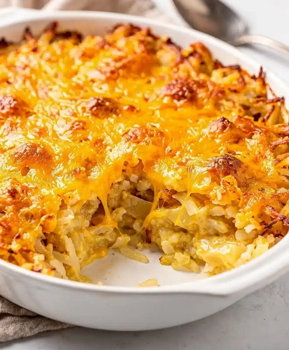 Easy Crockpot Cheesy Hashbrown Casserole 6 Easy Crockpot Cheesy Hashbrown Casserole featured image