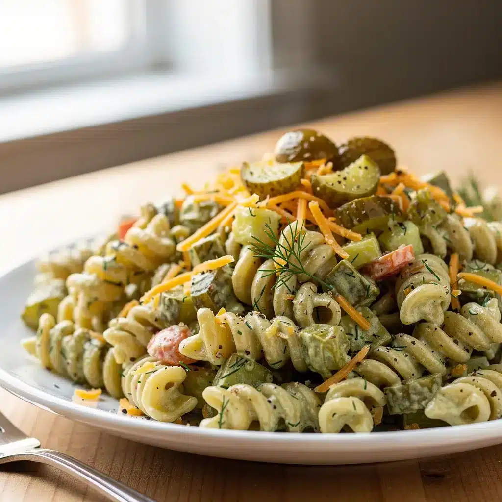 Easy Dill Pickle Pasta Salad 8 Ingredients for Easy Dill Pickle Pasta Salad