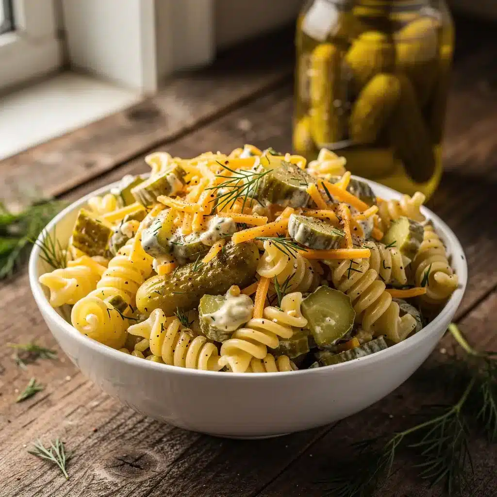 Easy Dill Pickle Pasta Salad 9 Recipe variations for Easy Dill Pickle Pasta Salad