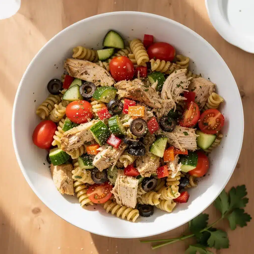 Easy High Protein Italian Pasta Salad 8 Ingredients for Easy High Protein Italian Pasta Salad