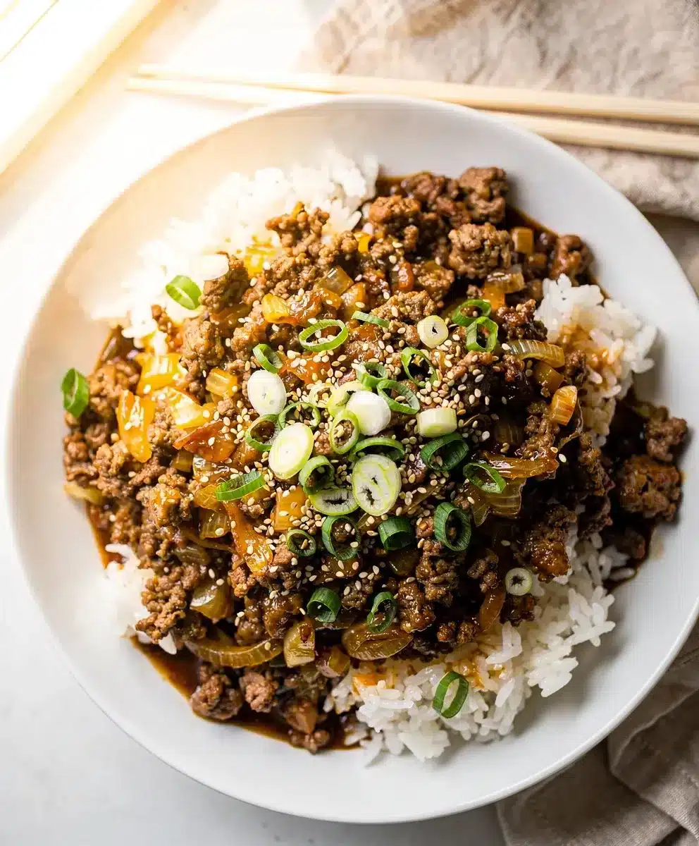 Easy Korean Ground Beef Bowl 6 Easy Korean Ground Beef Bowl featured image