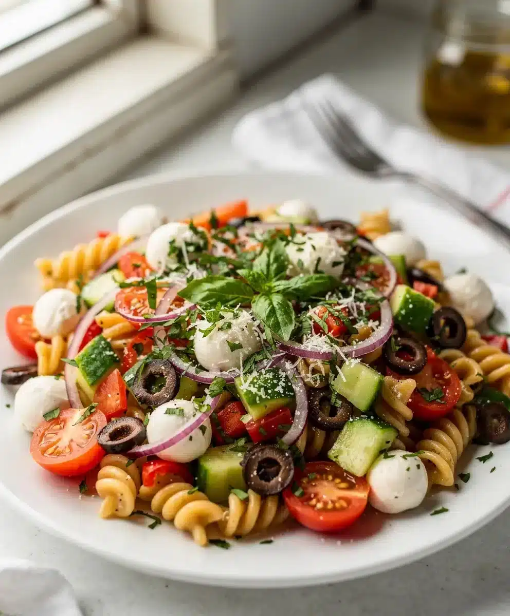 Fresh Italian Pasta Salad 6 Fresh Italian Pasta Salad featured image