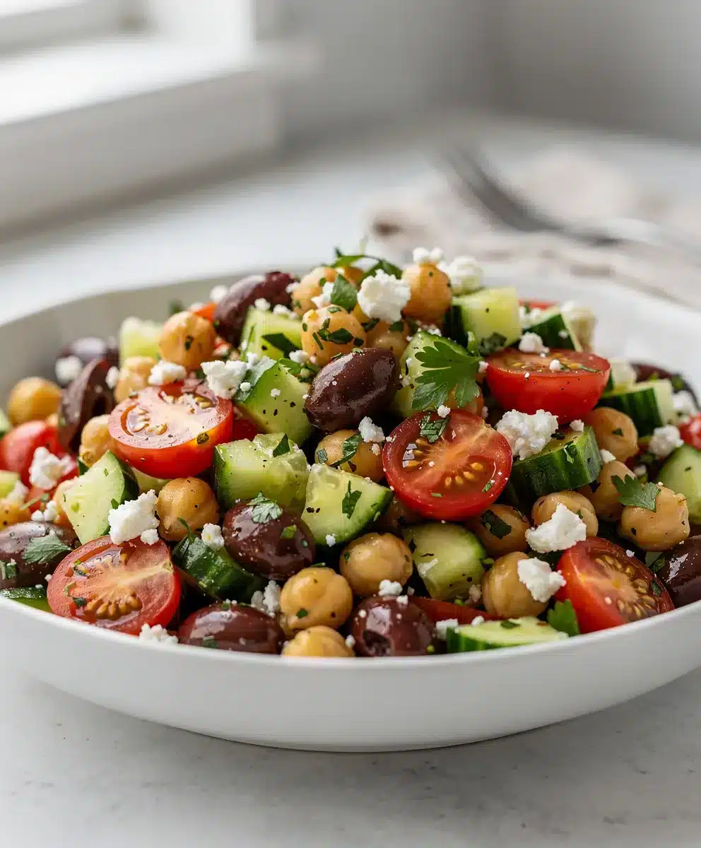 Fresh Mediterranean Chickpea Salad 6 Fresh Mediterranean Chickpea Salad featured image