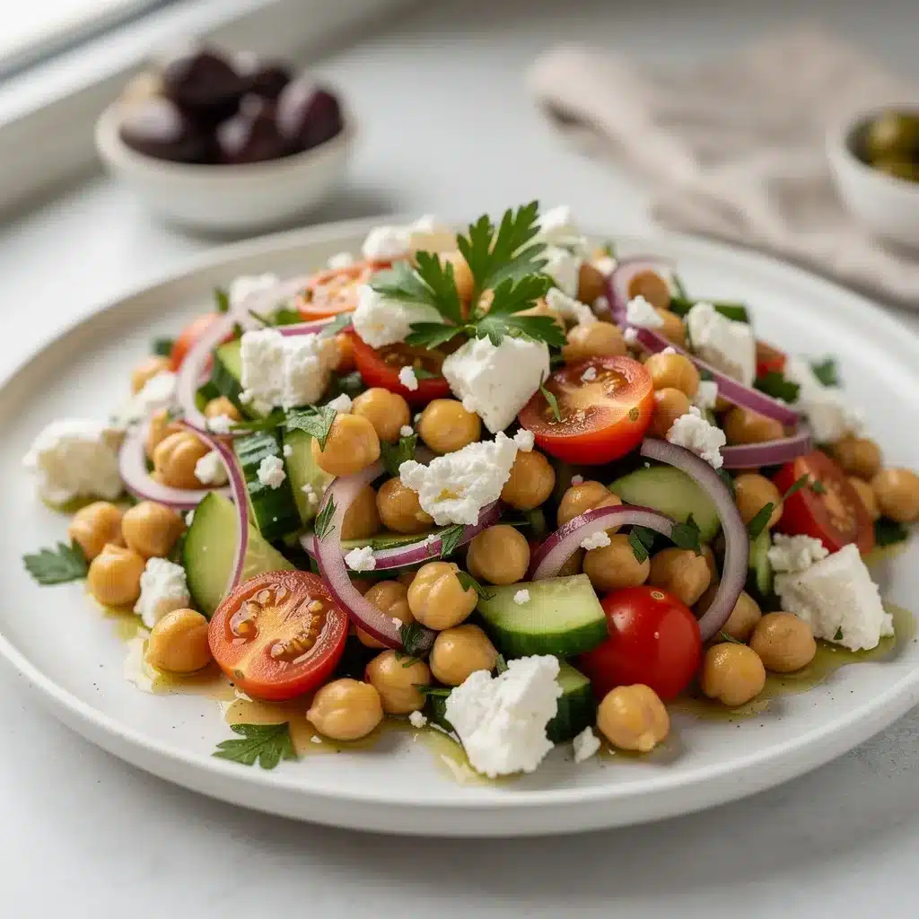 Fresh Mediterranean Chickpea Salad 8 Ingredients for Fresh Mediterranean Chickpea Salad