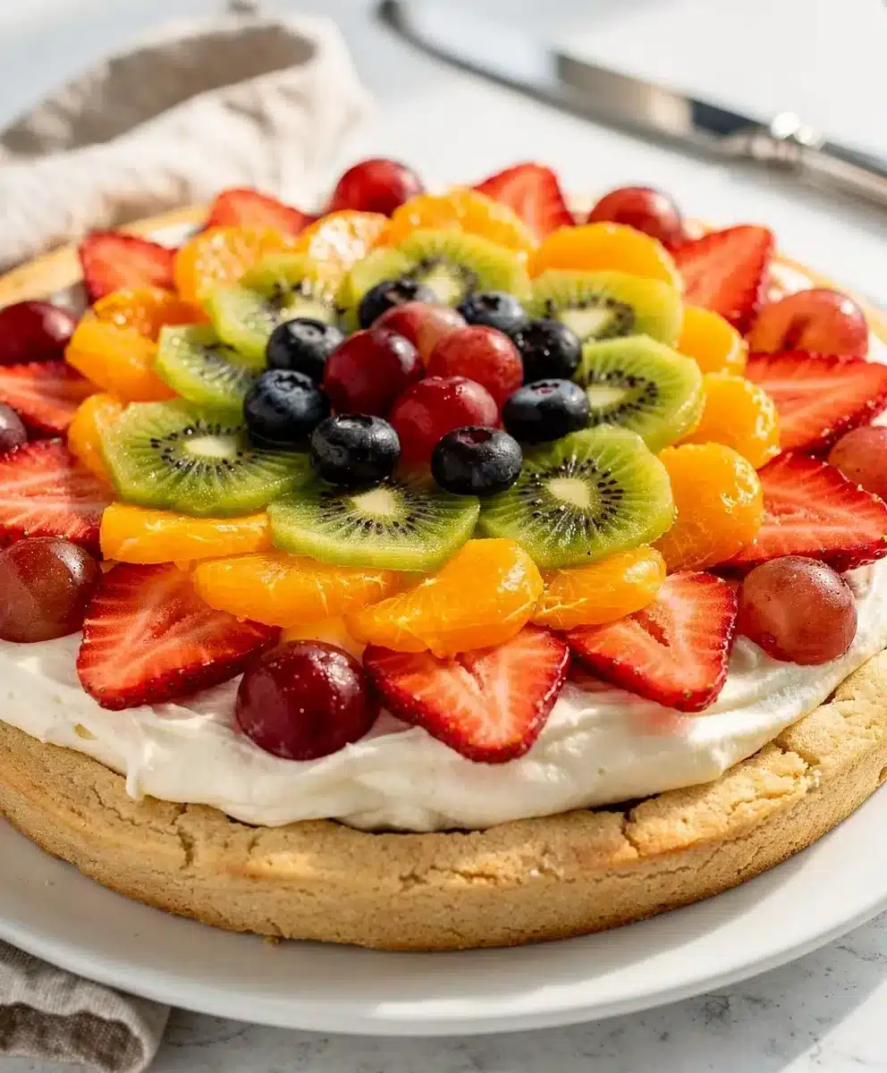 Classic Sugar Cookie Fruit Pizza 6 Classic Sugar Cookie Fruit Pizza featured image