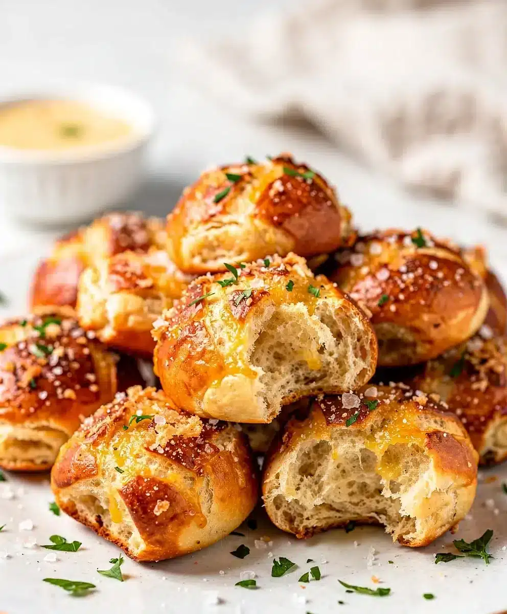 Garlic Parmesan Pretzel Bites 6 Garlic Parmesan Pretzel Bites featured image
