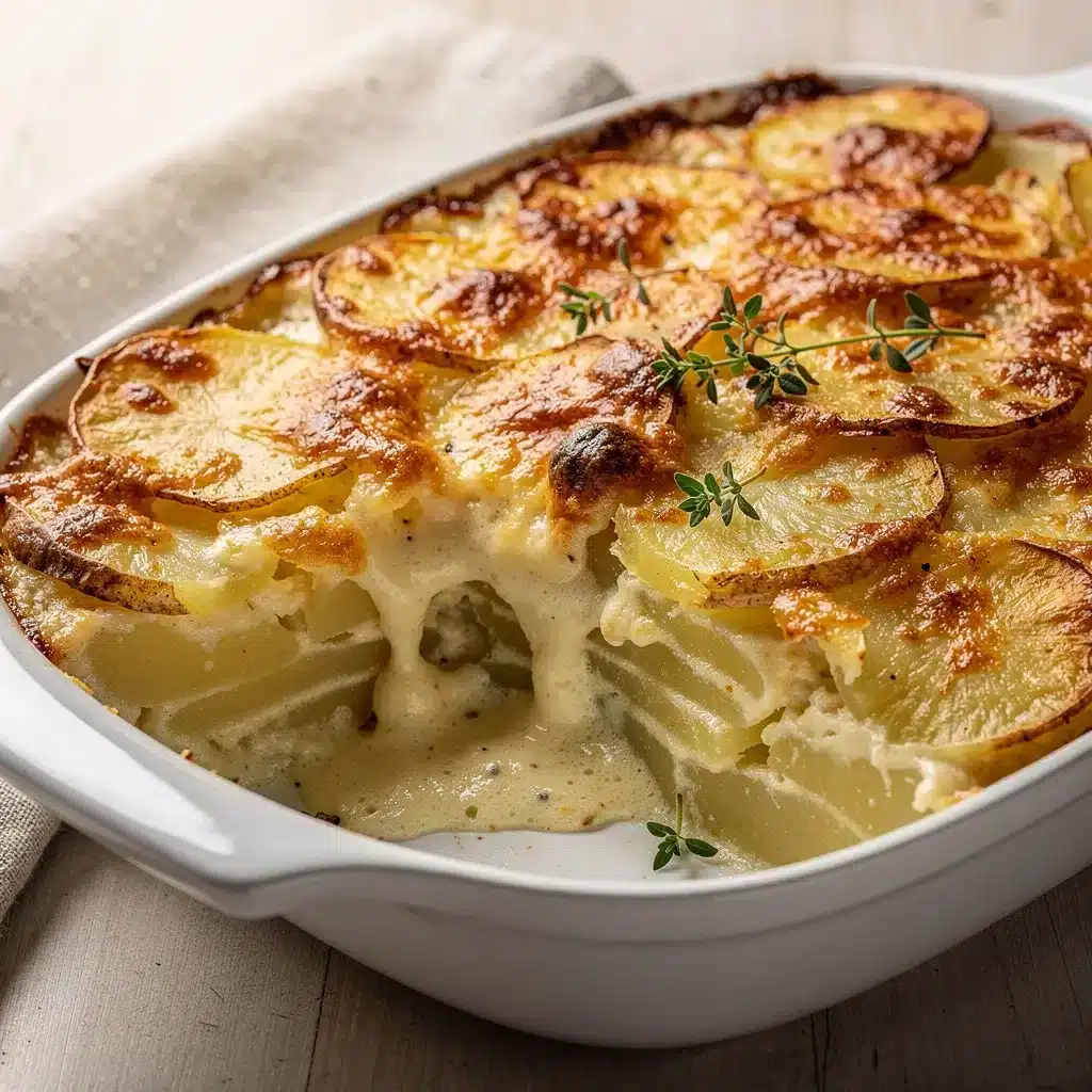 Classic Garlic Parmesan Scalloped Potatoes 8 Ingredients for Classic Garlic Parmesan Scalloped Potatoes