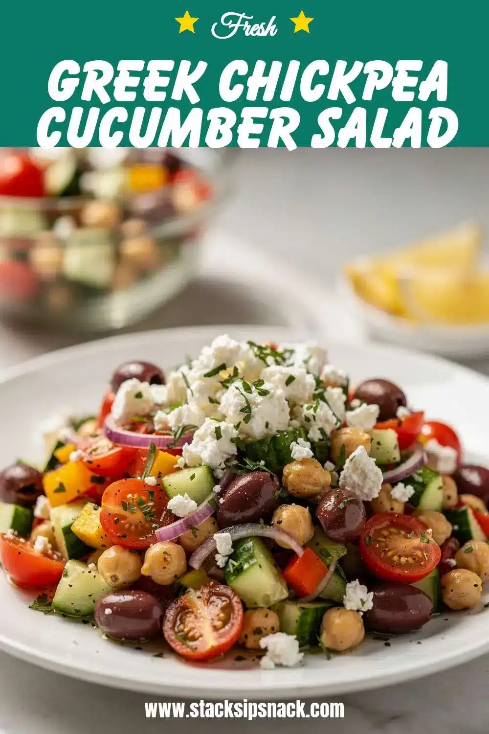 Greek Chickpea Cucumber Salad 10 Storage and leftovers for Greek Chickpea Cucumber Salad