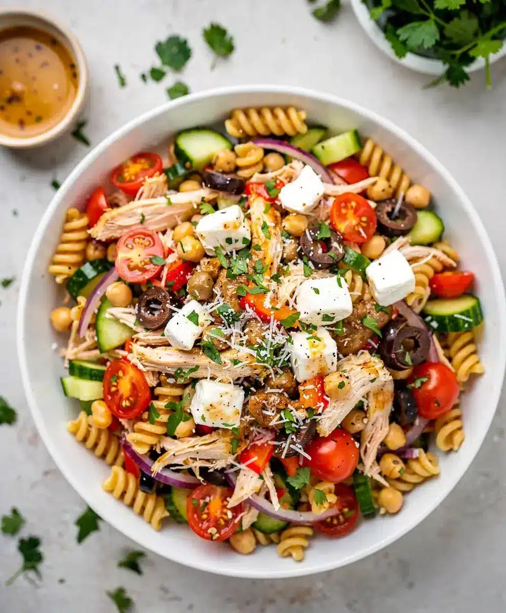 Easy High Protein Italian Pasta Salad 6 Easy High Protein Italian Pasta Salad featured image